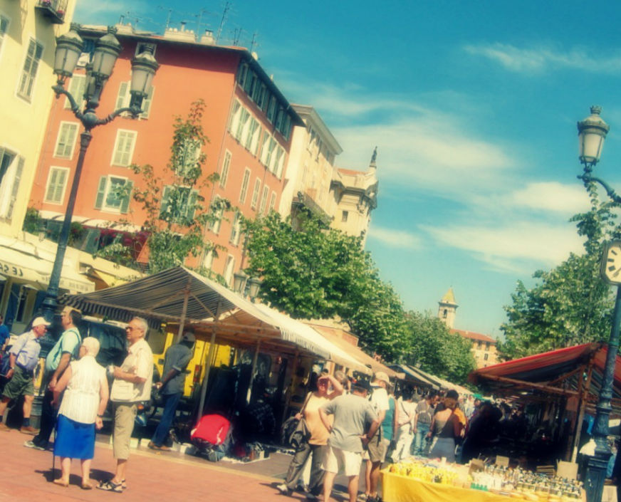 Le cours Saleya place à Nice